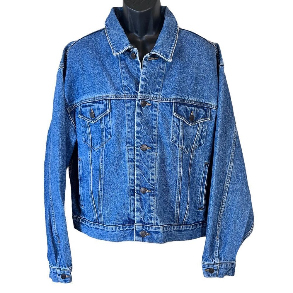 Vintage GAP USA American Flag Star Denim Jacket
